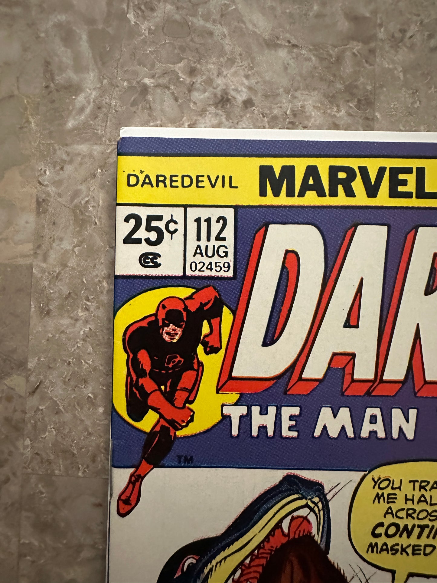 Daredevil #112 FN+ 6.5 (1974 Marvel) - Excellent color