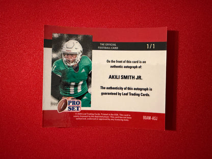 Akili Smith Jr. 2026 Leaf Pro Set Metal Football 1989 Mini Auto Gold Super Prismatic 1/1
