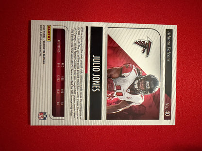 Julio Jones 2025 Panini Silhouette Jumbo Memorabilia /99 Base /49 2-Card Lot