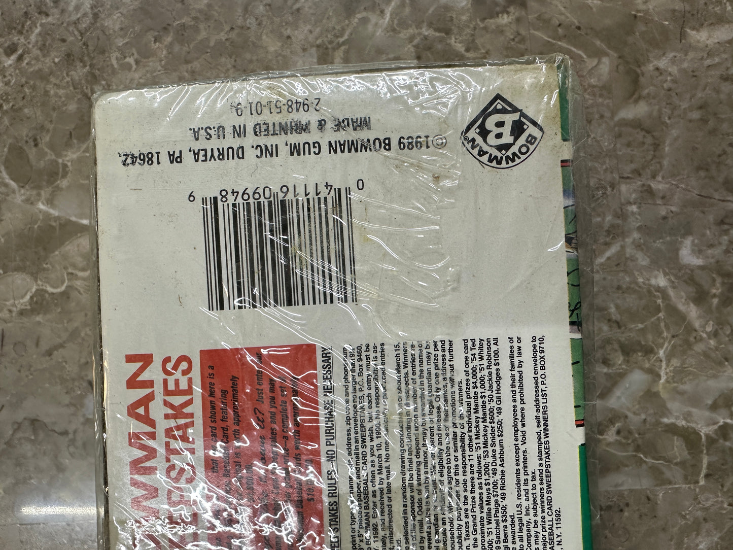 1989 Bowman Baseball Complete Set Factory Sealed