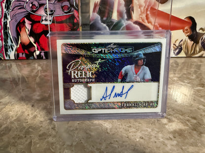 Franklin Arias 2025 Leaf Optichrome Baseball Prospect Relic Auto /10