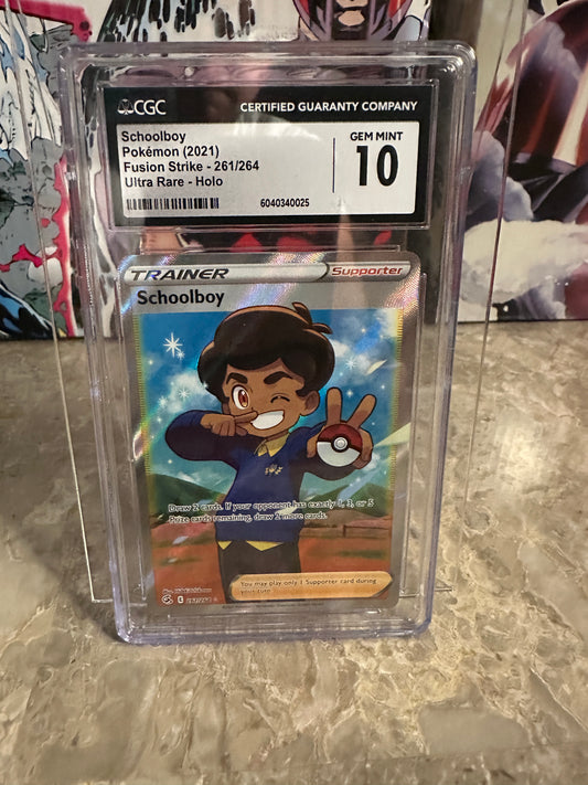 Schoolboy #261 CGC 10 Gem Mint (2021 Pokemon Fusion Strike)