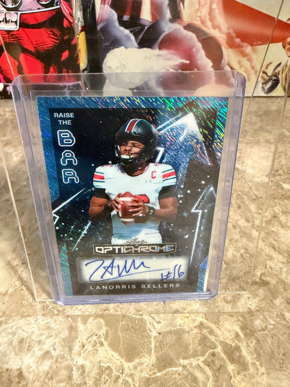 2026 Leaf Optichrome Raise the Bar Platinum Shimmer LaNorris Sellers Autograph 5/8