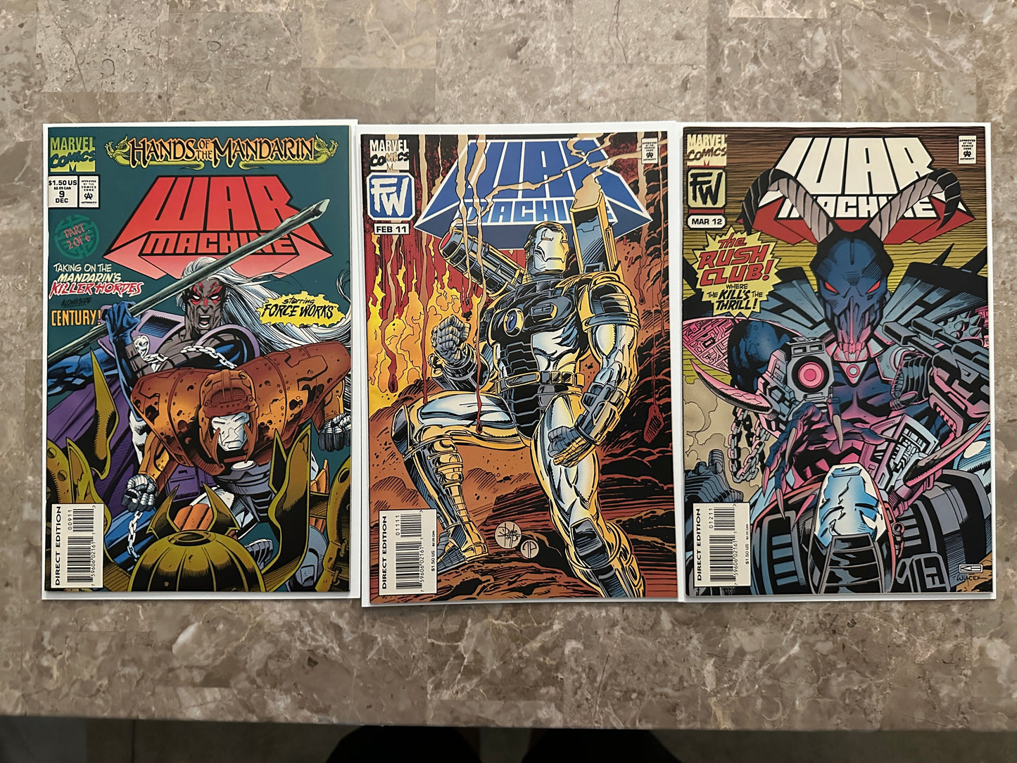 War Machine #1-14 Near Complete Run of 12 High Grade (1994 Marvel) - Black/White #1