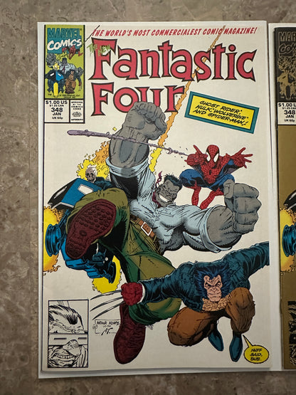 Fantastic Four #348 1st and 2nd Gold Print High Grade (1991 Marvel)