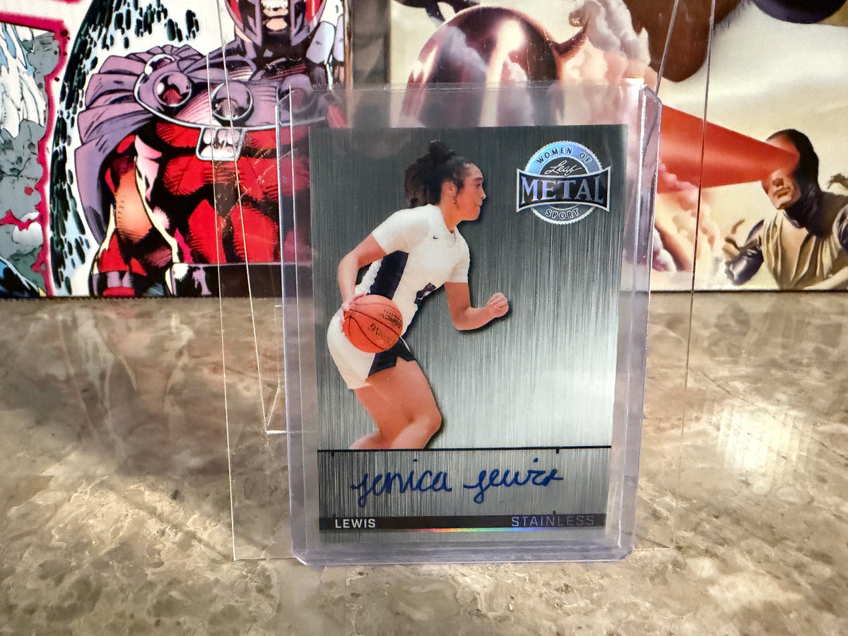 Jenica Lewis 2026 Leaf Metal Women Of Sport Stainless Auto Silver 1/1