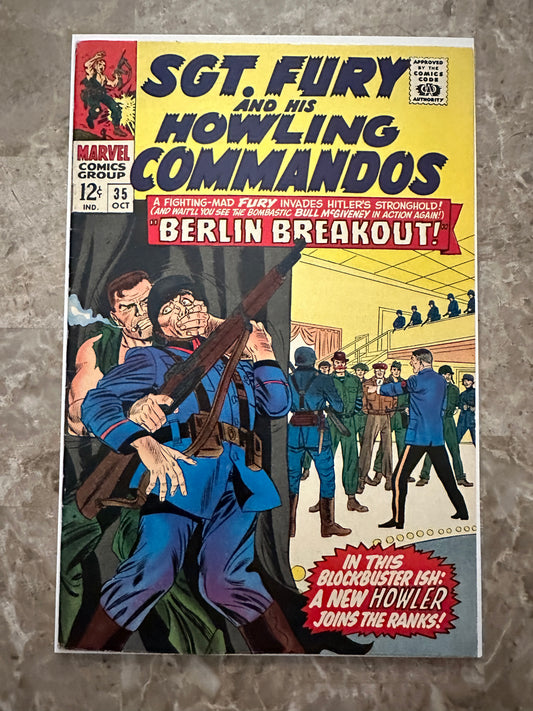 Sgt Fury #35 VF- 7.5 (Marvel Comics 1966) - Glossy copy