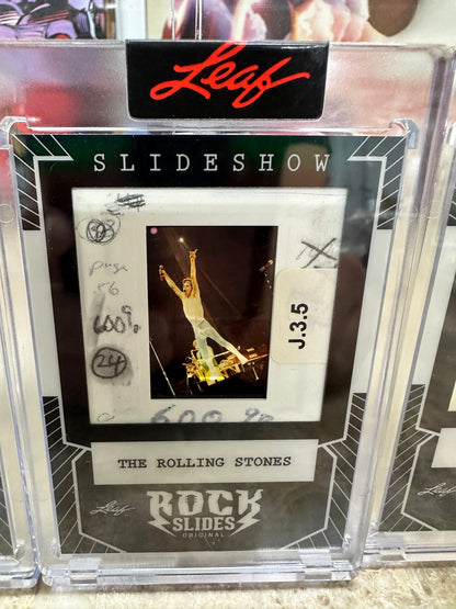 2026 Leaf Slideshow Original Rolling Stones 3 Encased Rock Slides - Action Shot