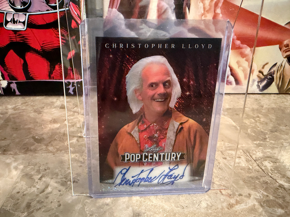 Christopher Lloyd 2026 Leaf Pop Century Base Red Shimmer 1/1