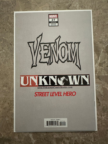 Venom #27 Unknown Comics Sketch Signed Donnie Cates NM+ 9.6 (Marvel 2020)