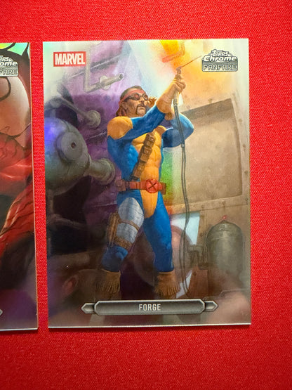 2026 Topps Marvel Chrome Fanfare Forge Red Goblin 2-Card Lot