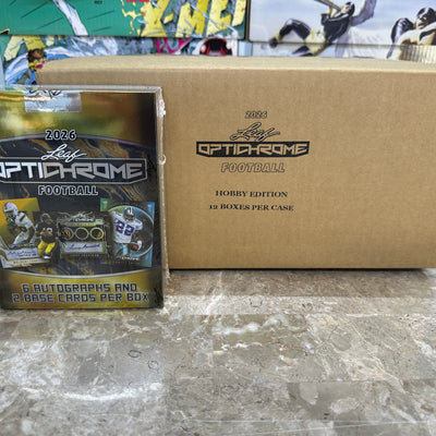 Leaf Optichrome Football Hobby 12-Box Case (2026)