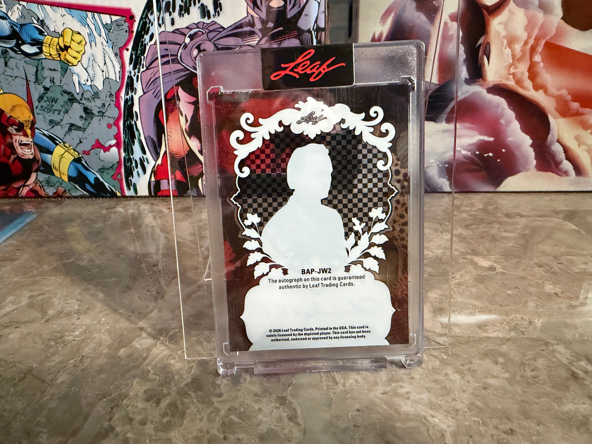 John Wroblewski 2026 Leaf Signature Series Base PETG Clear Auto Red 1/1