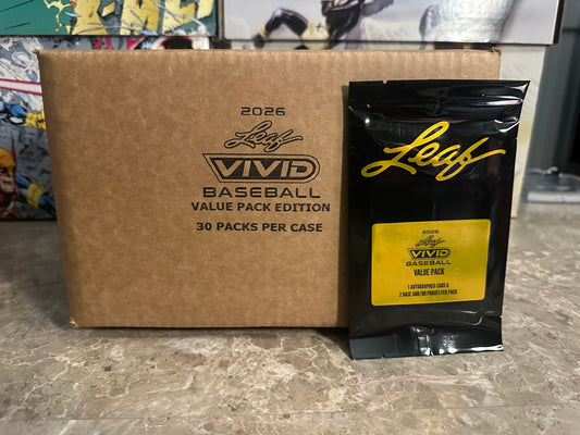 2026 Leaf Vivid Baseball Value 30-Pack Case