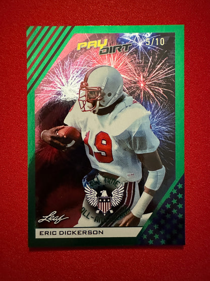 Eric Dickerson 2026 Leaf Paydirt Football All-Time All-Americans Green Parallel /10