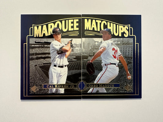 Cal Ripken Jr. #MM9/Greg Maddux #MM10 (1996 Upper Deck SP Marquee Matchups)