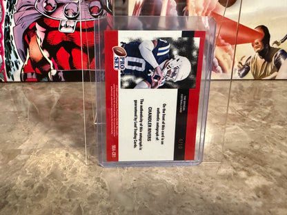 2026 Leaf Pro Set Metal Football Chandler Rivers 1990 Auto Silver /10