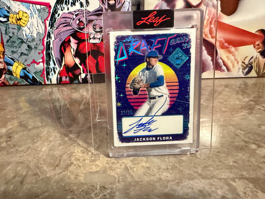 2026 Leaf Seasons In the Sun Jackson Flora Draft Gems ‘26 Auto Platinum /35