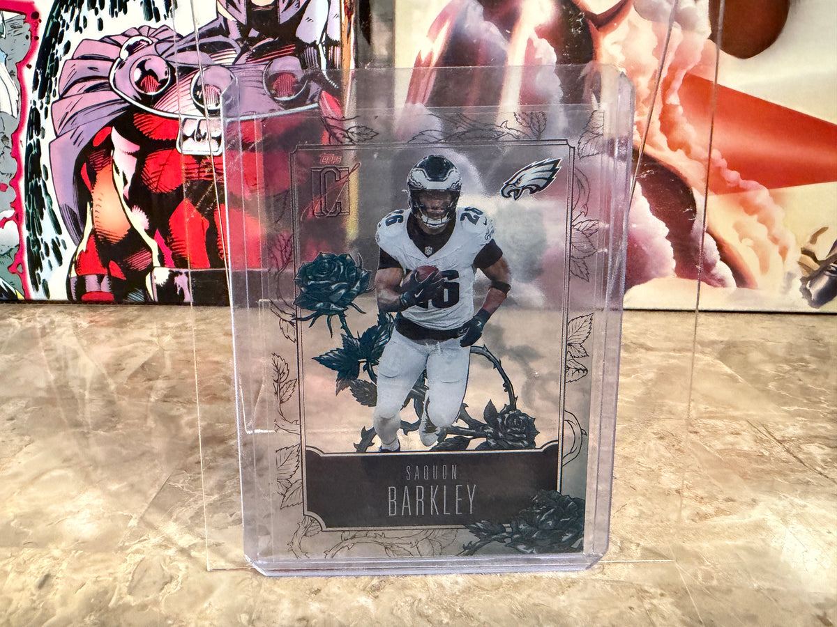 Saquon Barkley 2025 Topps Signature Class Football Roses Clear SSP #Roses-7