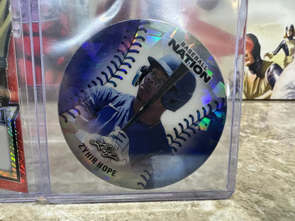 2026 Leaf Metal Zyhir Hope HIT KINGS Auto 1/1 RED SHIMMER + Baseball Nation /35