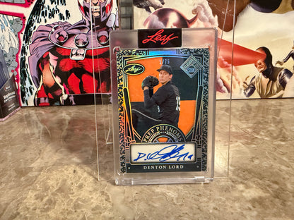 Denton Lord 2026 Leaf Seasons In the Sun Prep Phenoms Auto Silver 1/75 Bookend