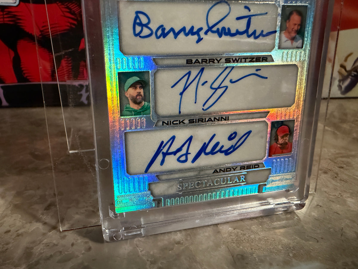 Gruden Switzer Sirianni Reid 2026 Leaf Spectacular Football Four 4 Pillars Auto /6