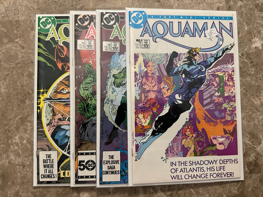 Aquaman #1-4 Full Set High Grade (DC Comics 1986)