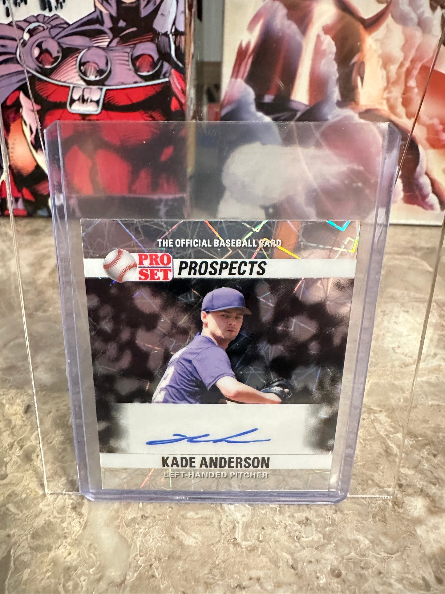 Kade Anderson 2026 Leaf Pro Set 1990 Mini Silver Lazer 1/1 Auto