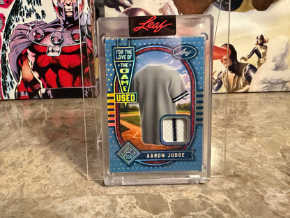 Aaron Judge 2026 Leaf Seasons In the Sun Love of the Game-Used Pinstripe Patch /40