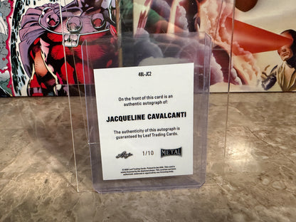 Jacqueline Cavalcanti 2026 Leaf Metal Ring Kings 1948 Auto Silver 1/10 Bookend