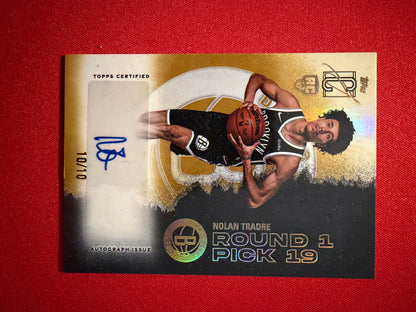 2025-26 Topps Signature Class Nolan Traore Rookie RC Gold Auto /10 #RCA-NT