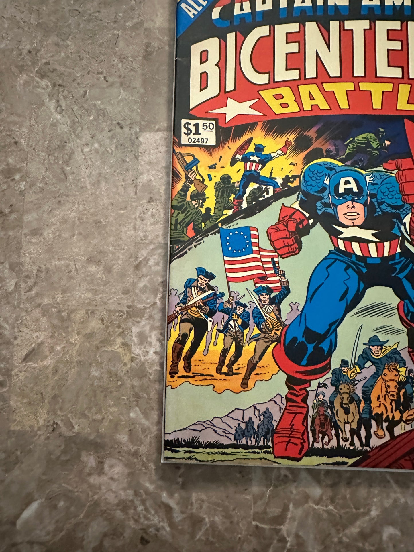 Captain America's Bicentennial Battles FN+ 6.5-7.0 (1976 Marvel Treasury) - Strong Copy