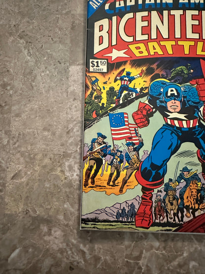 Captain America's Bicentennial Battles FN+ 6.5-7.0 (1976 Marvel Treasury) - Strong Copy