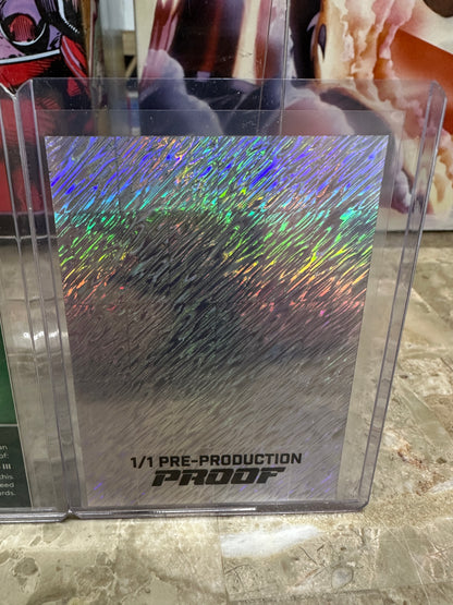 2026 Leaf Metal James Tibbs III AUTO 1/1 Green Crystal + Red Shimmer PROOF 1/1
