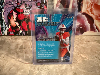 Ethan Grunkemeyer 2026 Leaf Autograph Collection Football AI Intelligence 1/1