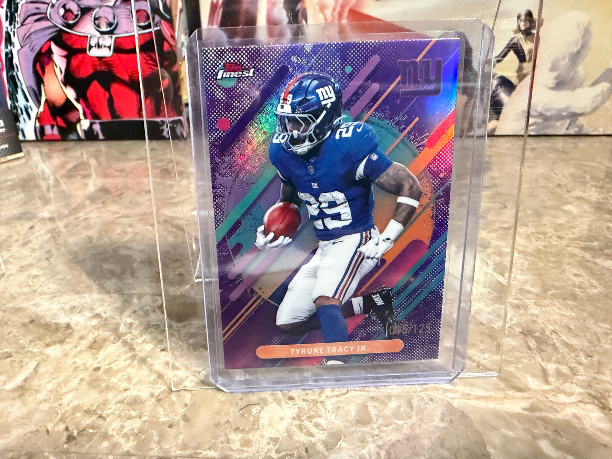 2025 Topps Finest Football Tyrone Tracy Jr. Rare Purple /125 #253