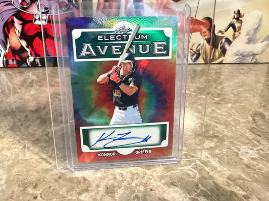 Konnor Griffin 2026 Leaf Electrum Avenue Tie-Dye Auto /8