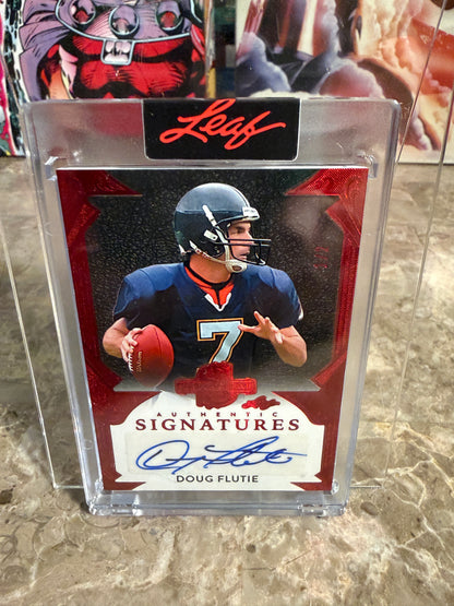 2026 Leaf Spectacular Football Doug Flutie Authentic Signatures Red 2/2