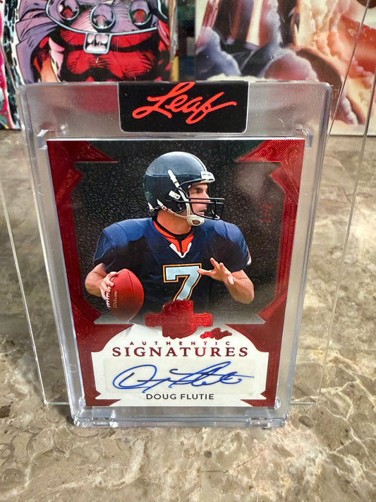2026 Leaf Spectacular Football Doug Flutie Authentic Signatures Red 2/2