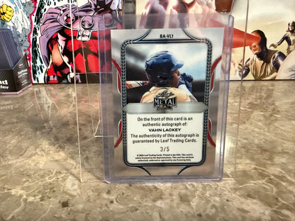 Vahn Lackey 2026 Leaf Metal Draft Edition Baseball Base Auto Green /5