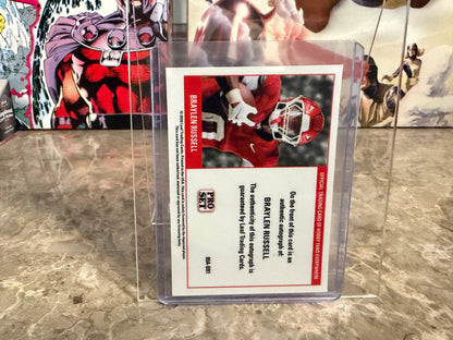 Braylen Russell 2026 Leaf Pro Set 1989 Auto Red Flood Super Color Match 1/1