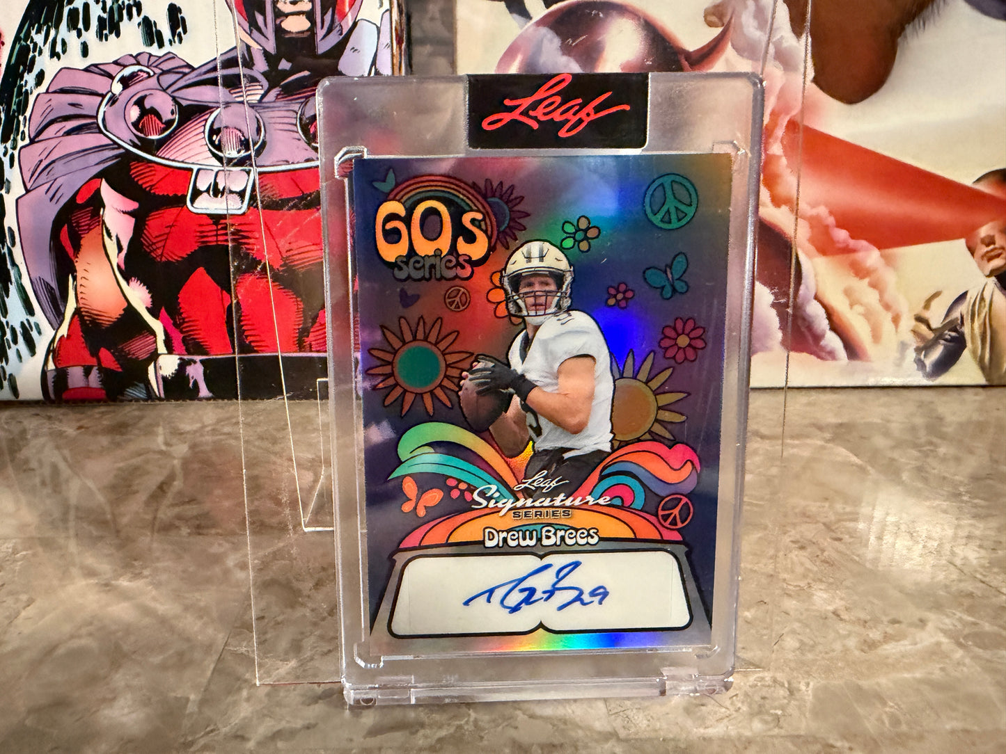 Drew Brees 2026 Leaf Signature Series 60s Series Auto 1/1