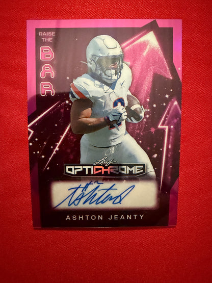 2026 Leaf Optichrome Ashton Jeanty Auto Raise the Bar Pink Prismatic /6