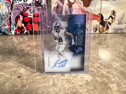 Isaac TeSlaa 2025 Topps Signature Class Football Crystal Clear Rookie Class Auto