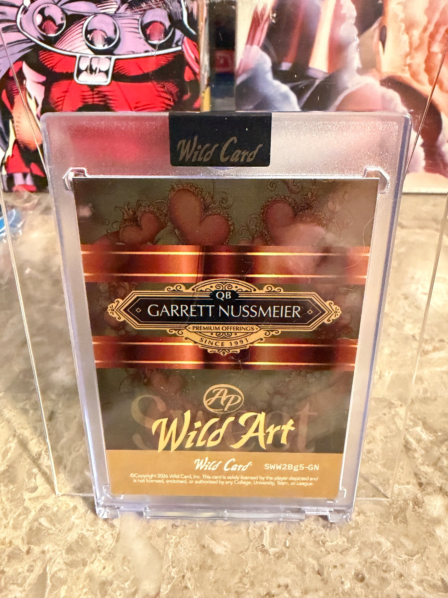 Garrett Nussmeier 2026 Wild Card Wild Art 1/1