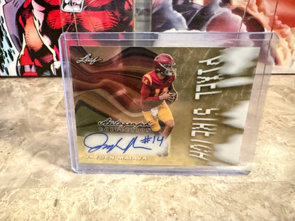 Jayden Maiava 2026 Leaf Autograph Collection Pixel Stretch Super Gold 1/1
