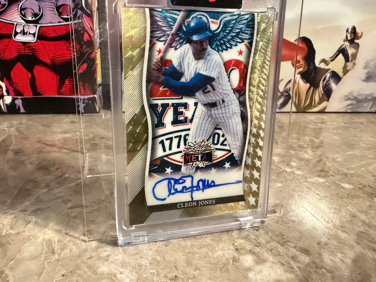 Cleon Jones 2026 Leaf Independence Day Base Auto 250th Anniversary Super 1/1