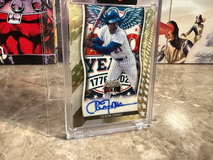 Cleon Jones 2026 Leaf Independence Day Base Auto 250th Anniversary Super 1/1