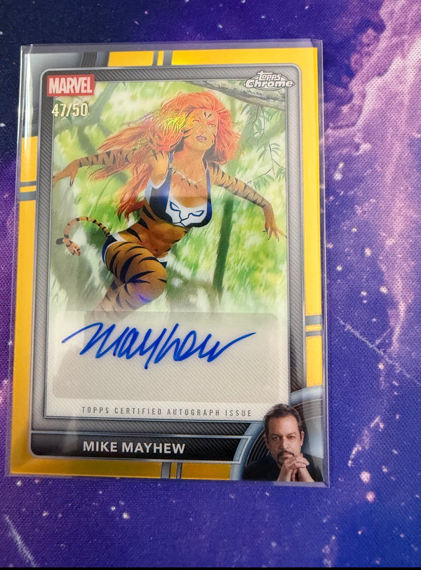 (2026/07/05) 2026 Topps Chrome Marvel Certified Auto Mike Mayhew Tigra