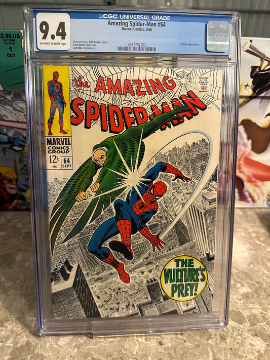 Amazing Spider-Man #64 CGC 9.4 (1968 Marvel) - Brand New Case
